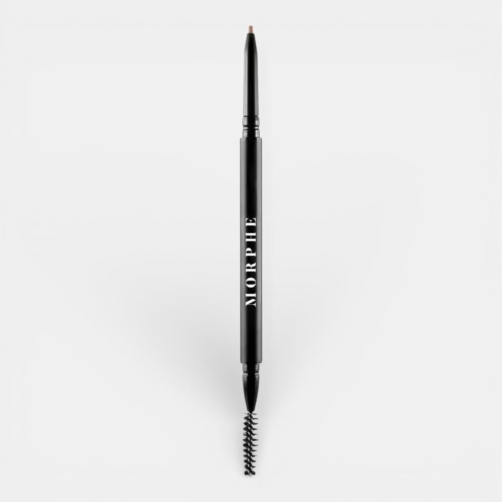 Morphe Dual-Ended Black Brow Pencil with Spoolie